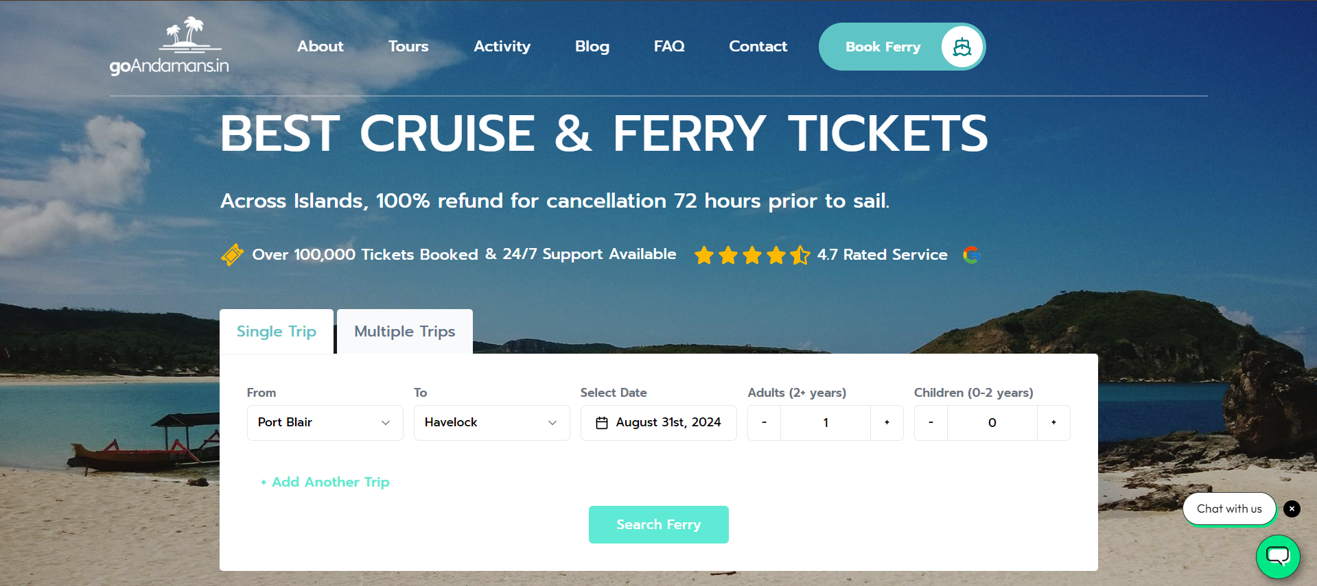 Instant Andaman Ferry Bookings